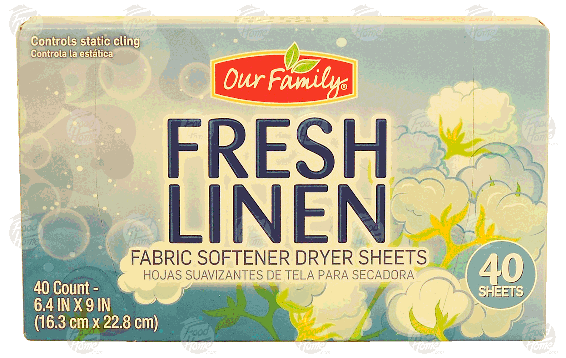 Our Family  fresh linen fabric softener dryer sheets Full-Size Picture